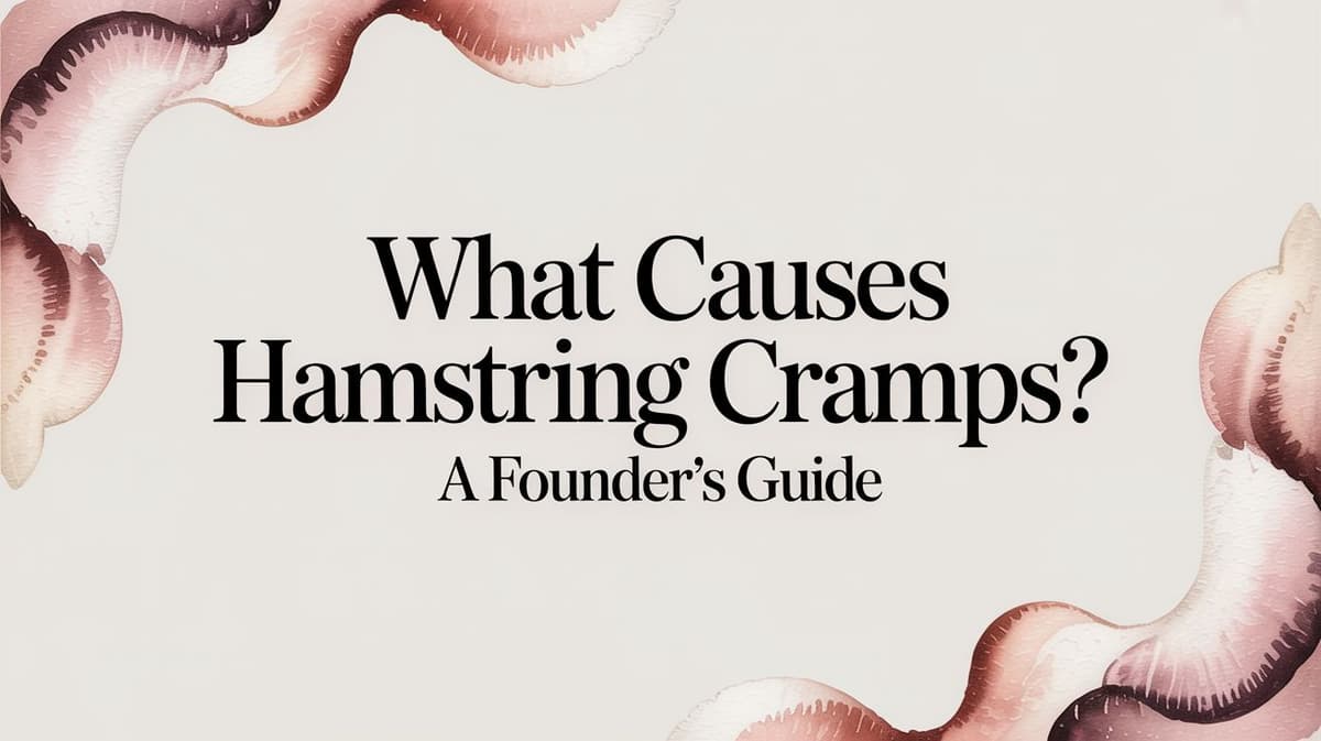 What Causes Hamstring Cramps? A Founder's Guide